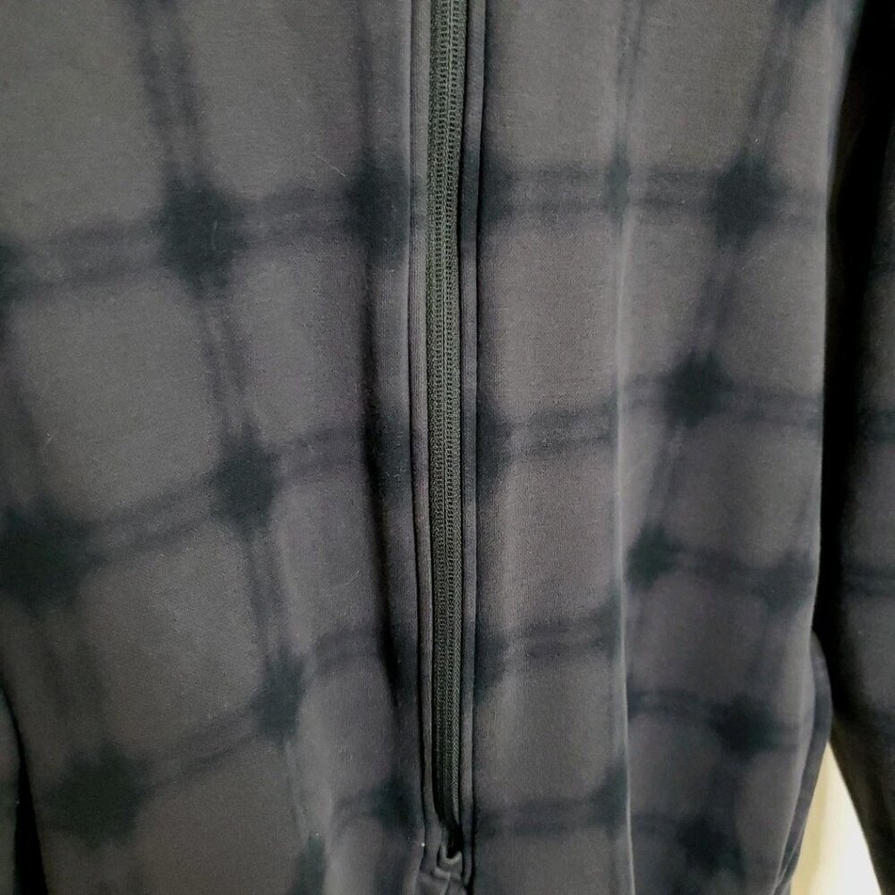Fabletics Hooded One Piece Pajama Sleeper/Jogger Gray Plaid Size Sm Activewear - Picture 4 of 16